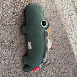 Done by Deer Croco Tummy Time Activity To green crocodile cushion toy